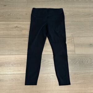 CRZ YOGA Black Sports Tight High Rise 7/8 Active Workout Yoga Leggings Size‎ M